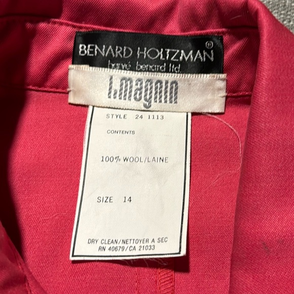 1960s Bernard holtzman  Magnin by I Magnin Coral Trench Coat Jacket Vint… - Picture 4 of 9